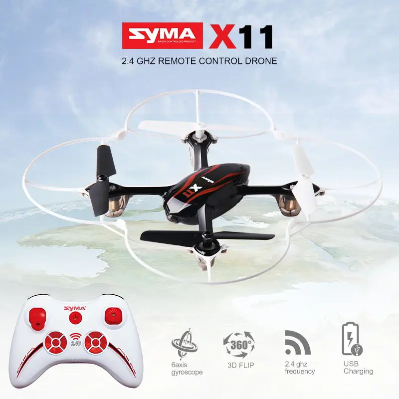 SYMA X11 Вертолет дистанционного Управление Quadcopter Дрон 4CH 2 4 ГГц Aircraft6-Axis гироскопа 3D