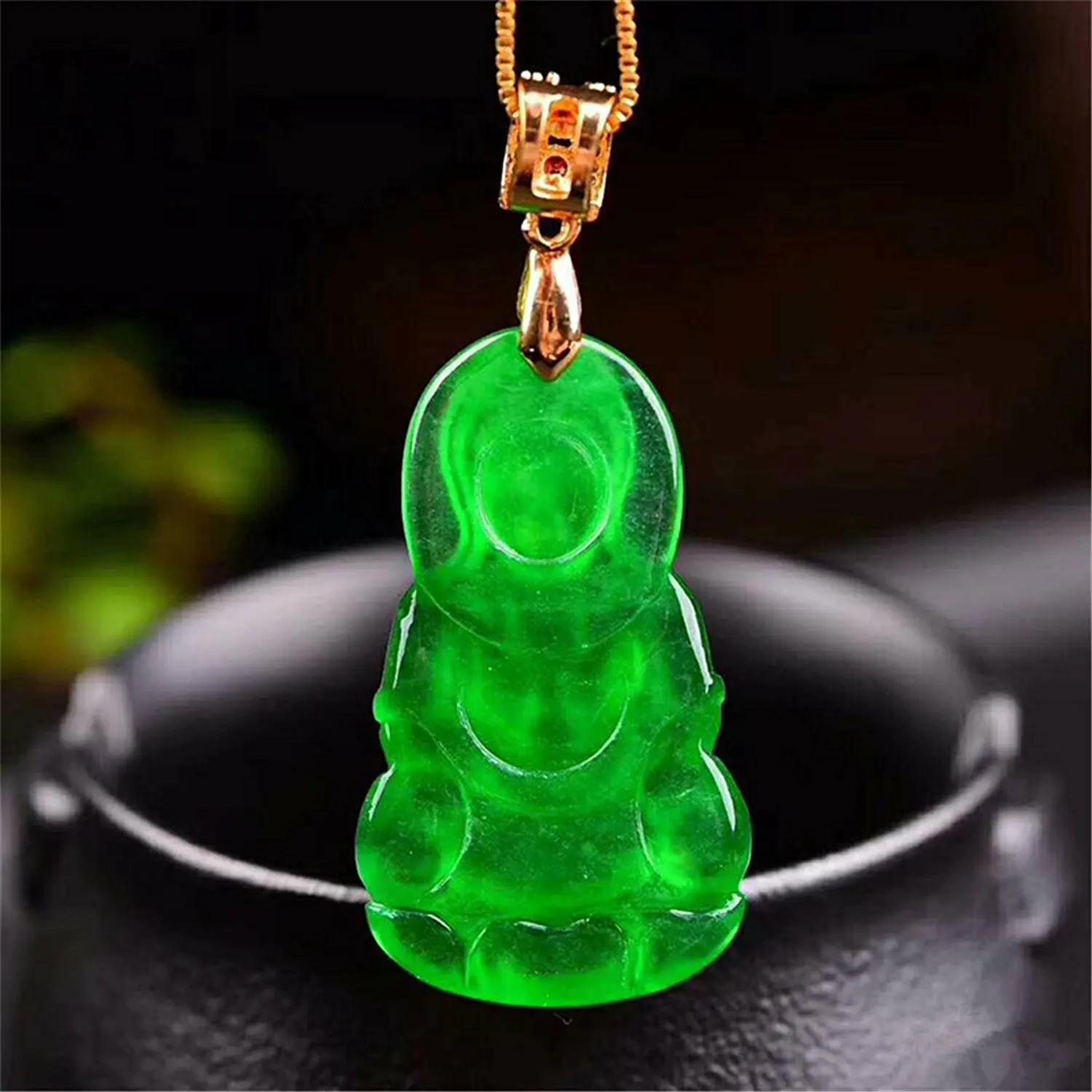 Koraba ювелирные изделия для мужчин и женщин ожерелье натуральный нефритовый