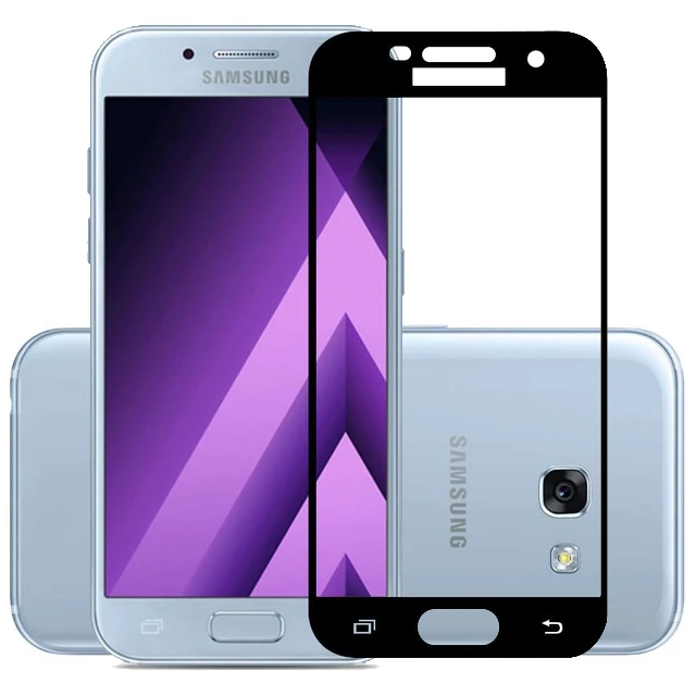 Твердость 9H полное покрытие закаленное стекло для Samsung Galaxy A5 2017 SM A520F/DS A520 A520L A520S