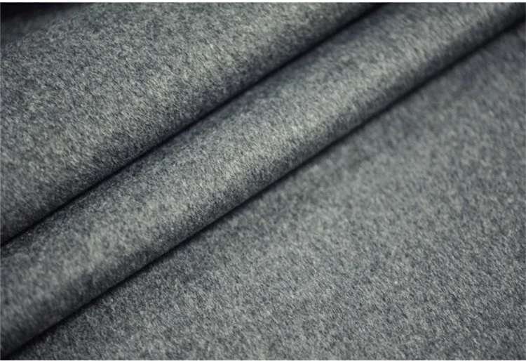 Сине-серая двухсторонняя кашемировая ткань Роскошная мягкая двухсторонняя Высококачественная серая Мятная синяя Высококачественная кашемировая шерстяная ткань, одежда