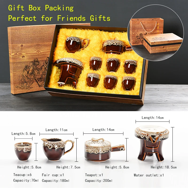 Женский чайный набор GongFu красивый легкий чайник портативный чашка для кофе и чая