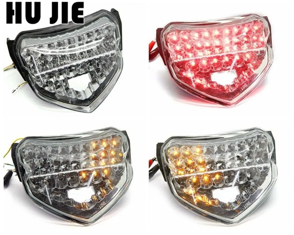 

For Suzuki GSXR600 GSXR750 GSXR 600 750 2004 2005 Chrome Rear Tail Light Brake Turn Signals Integrated LED Light