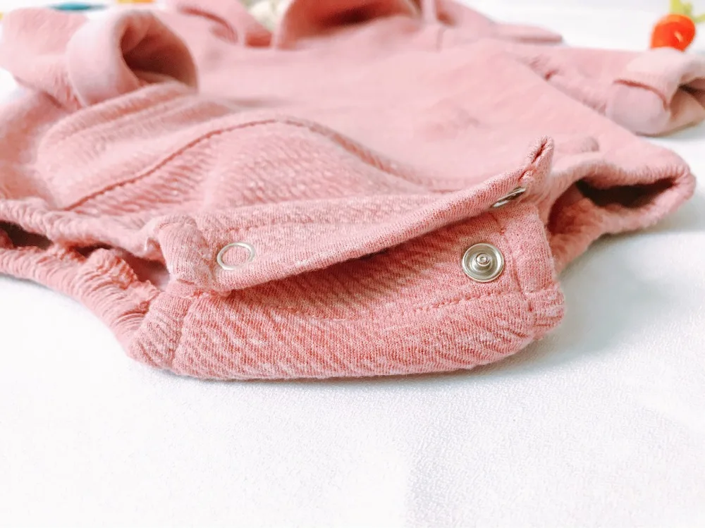 Новый осенний Детский комбинезон с рисунком кролика детская одежда Милый