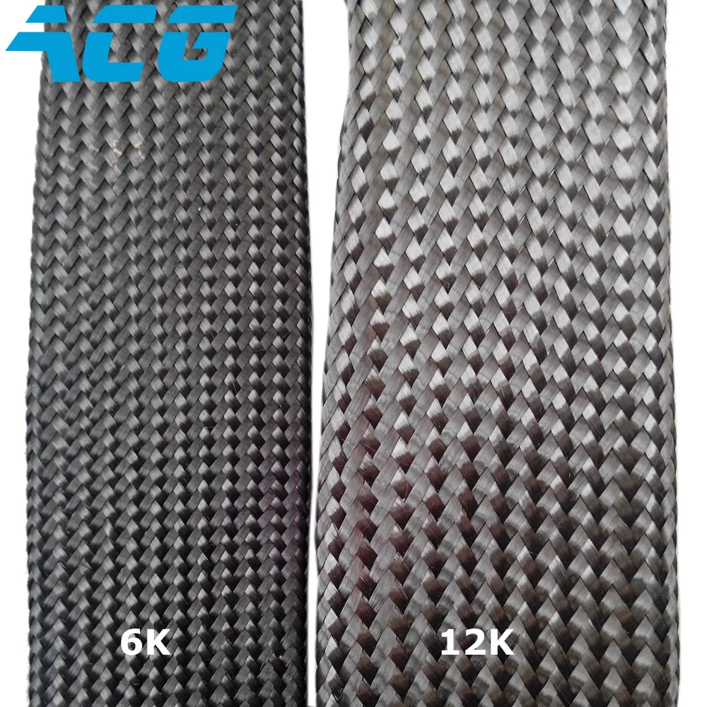 Рукава из углеродного волокна двуосевая плетеная стандартная теплоизоляция