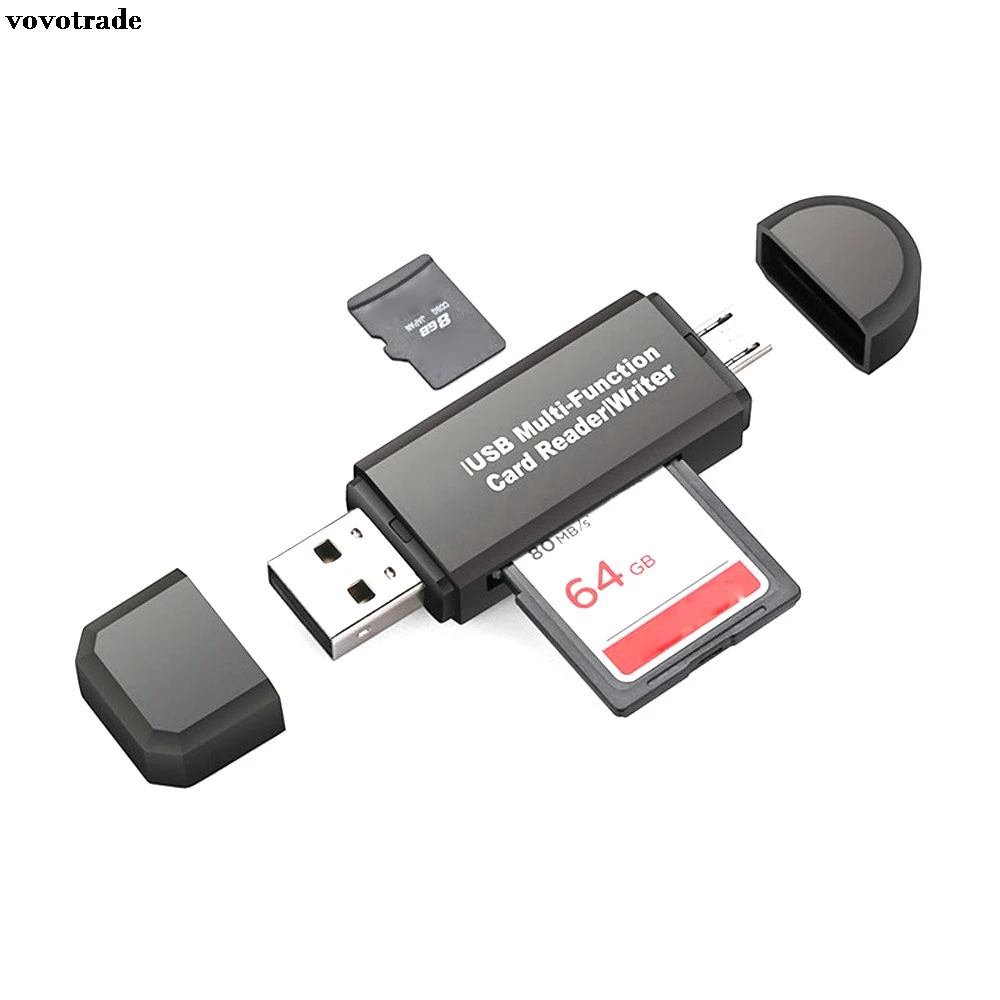 Vovotrade MINI USB 2 0 + OTG Micro SD/SDXC TF кардридер адаптер Высокая скорость передачи U диск