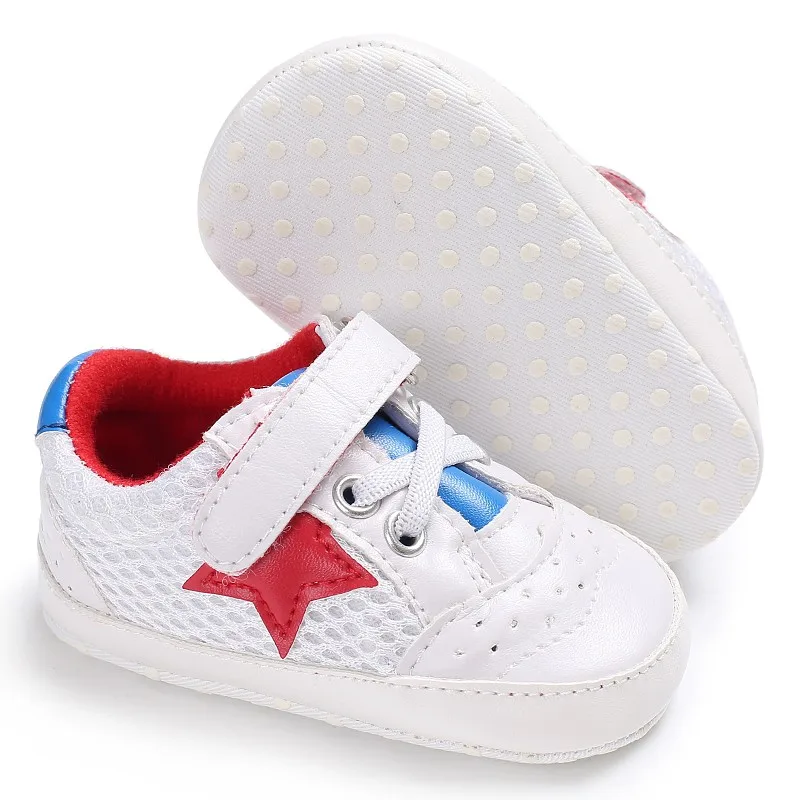 Baby Solid Mesh Grid First Walkers Sneakers Shoes Toddler Classic Anti-slip For 0-18M Newborn Boys Girl |