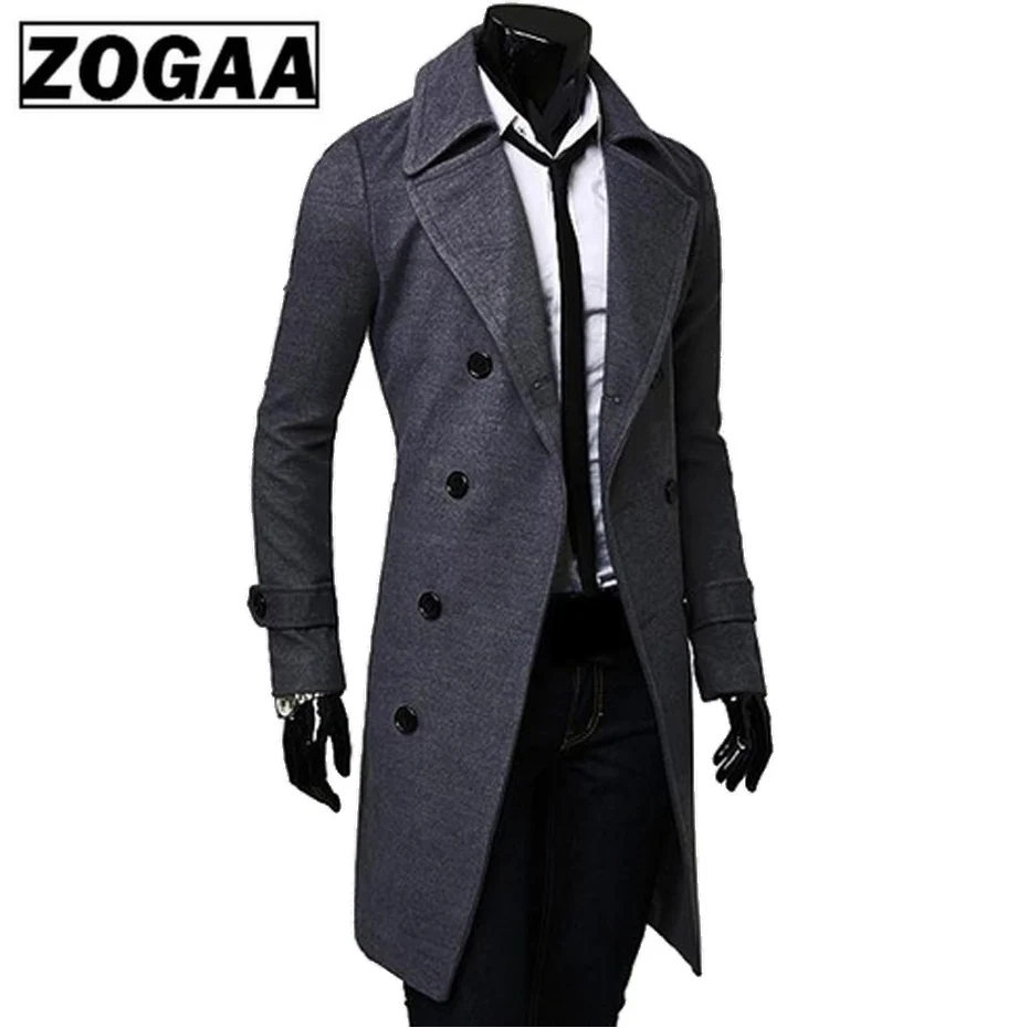 Новинка 2018 мужское шерстяное пальто куртка двубортное Мужское с длинным рукавом