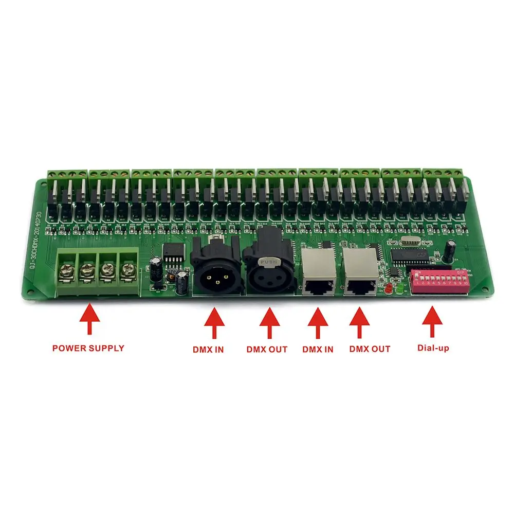 Один DMX светодиодный декодер контроллер для RGB Светодиодные полосы света DMX512