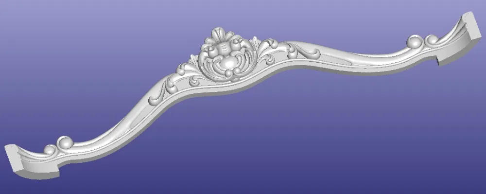 

3D STL model for CNC Router mill relief carving furniture design sofa bed part pattern 308