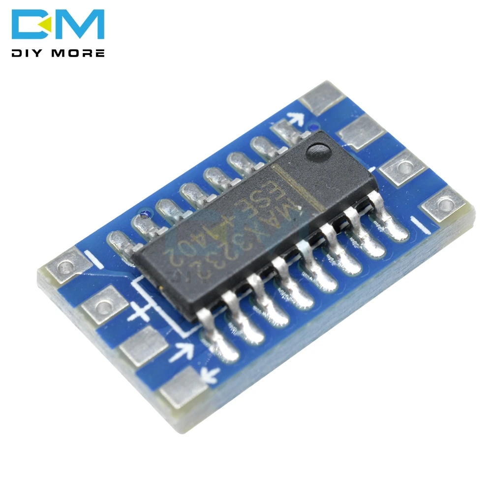 Плата адаптера преобразователя Mini MAX3232 с последовательным портом RS232 в TTL плата