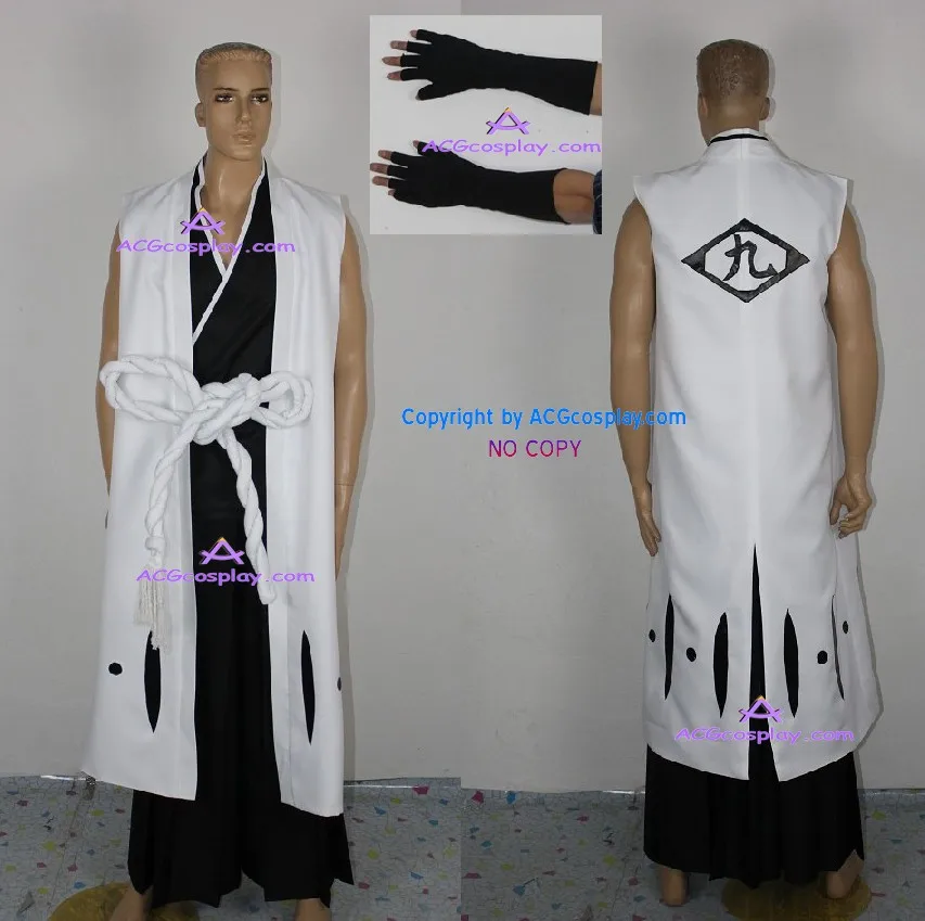 Костюм для косплея Bleach Kensei muguroma включает большие ремни и перчатки ACGcosplay|cosplay