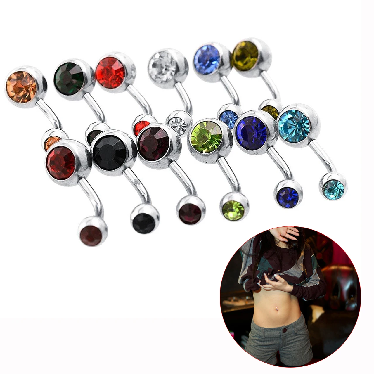 Женские пупырышки из нержавеющей стали 12 шт./компл. | Украшения и аксессуары