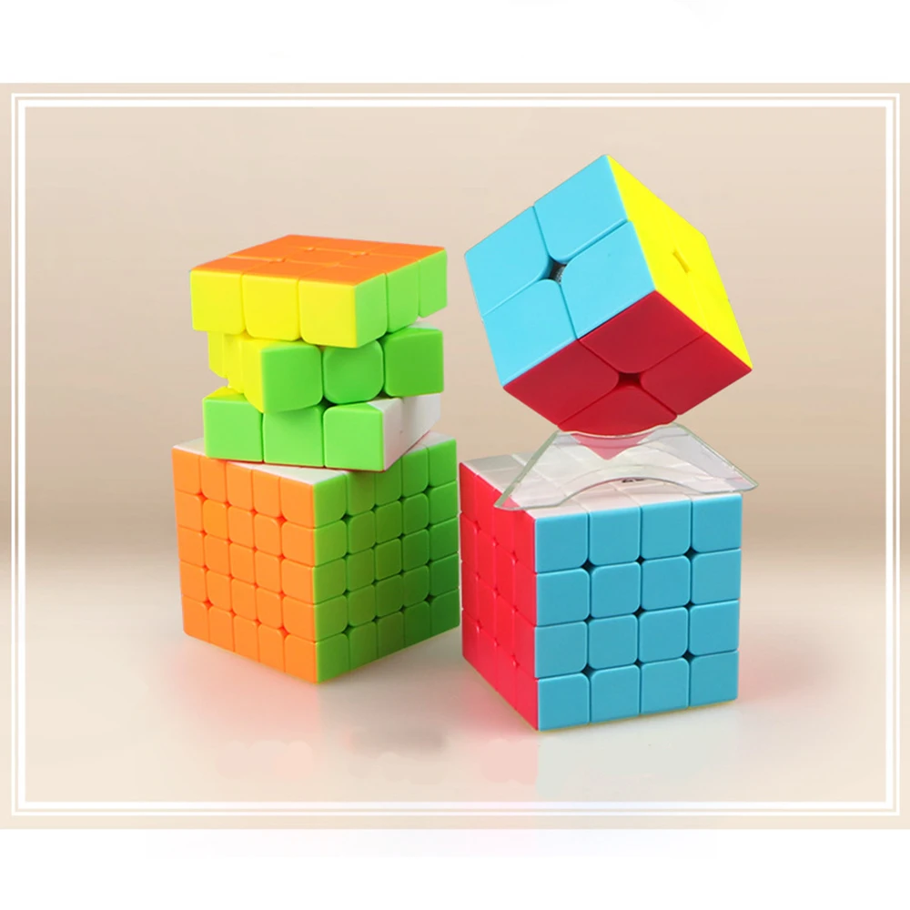 Qiyi 2x2 3x3x3 4x4x4 5x5 Магический кубик с положительным заказом набор магических кубиков