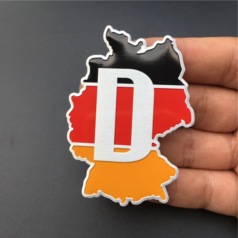 3D Car Stickers and Decals German Flag Color Emblem for Refitting National Logo Decal Vinyl Auto Accessories | Автомобили и
