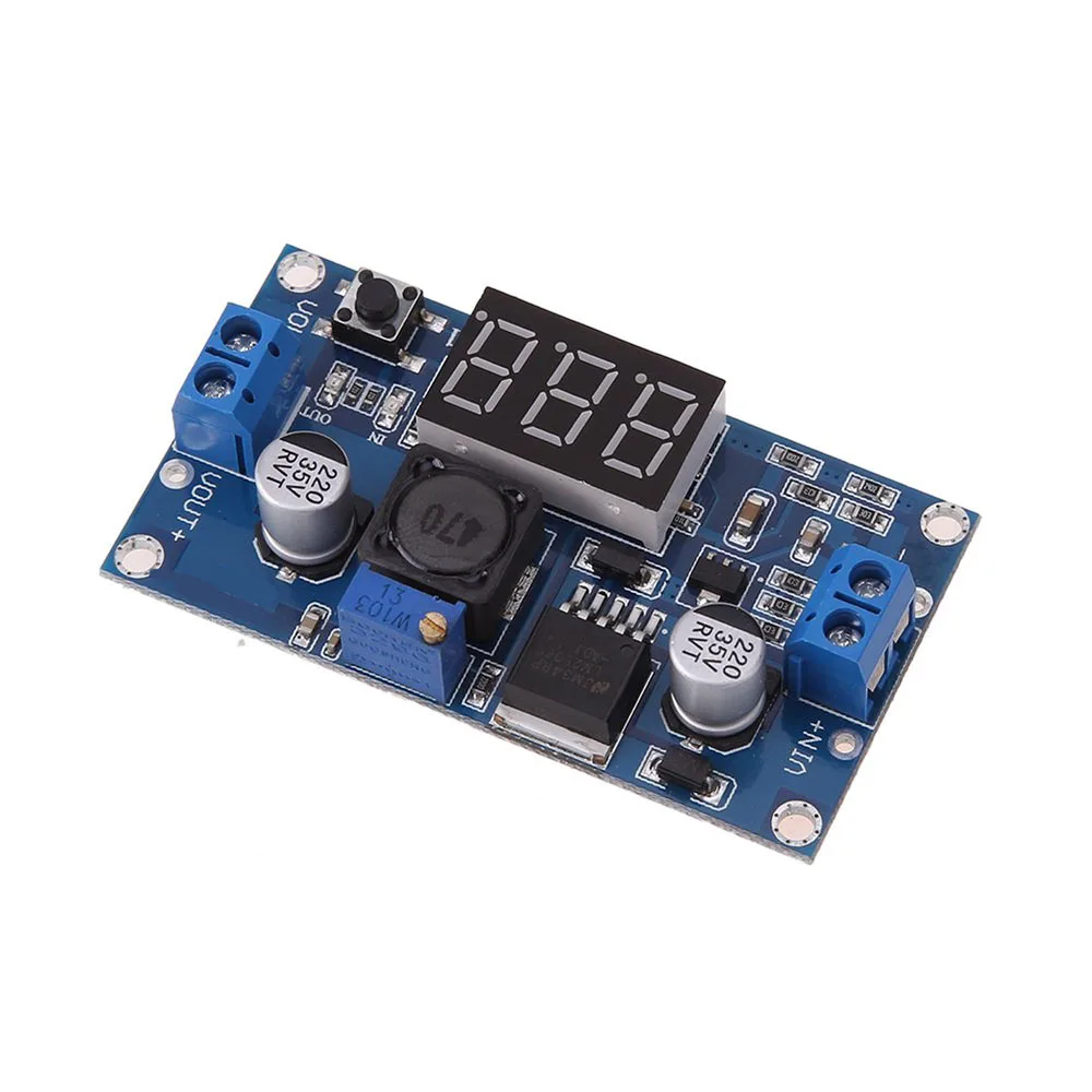 DC Регулируемый понижающий модуль питания с цифровым дисплеем в LM2596 LM2596S +