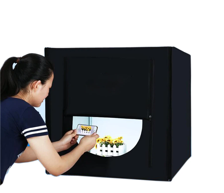 70*70 см портативный светодиодный софтбокс для фотостудии + фон адаптер