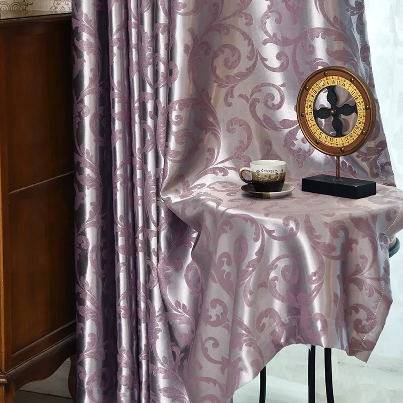 Простой европейский жаккард занавеска s для гостиной столовой ткань Спальни