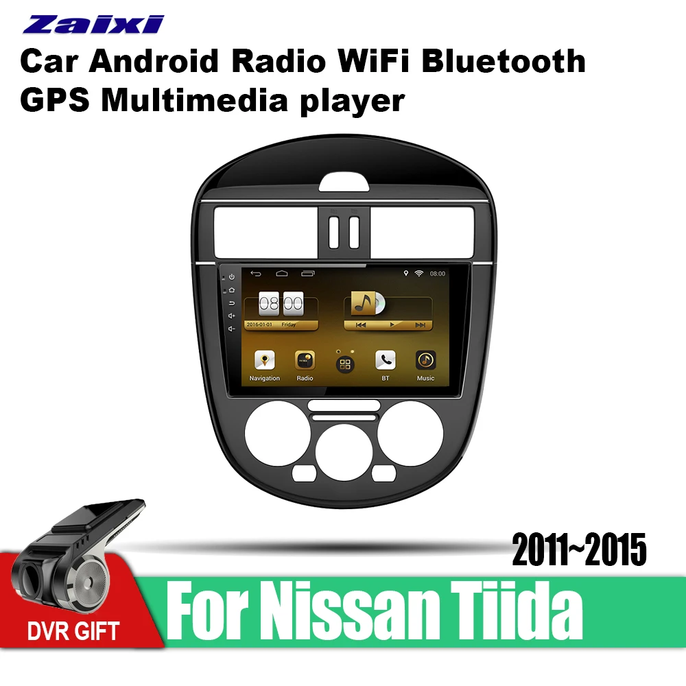 Автомобильный gps мультимедийный плеер ZaiXi для Nissan Tiida 2011 ~ 2015 автомобильный Android