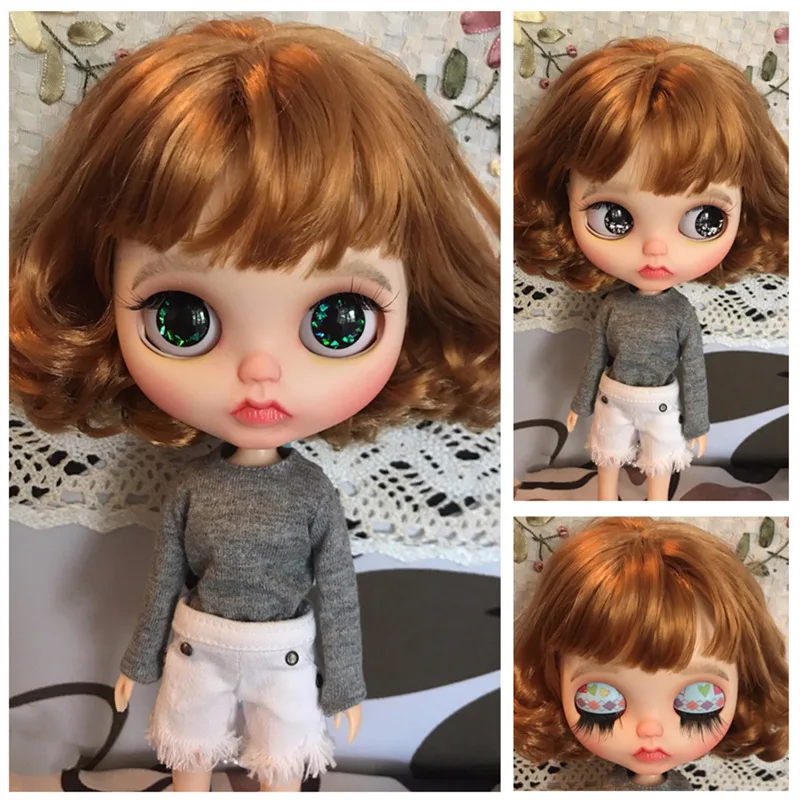 Фабрика blyth кукла белая кожа нормальное тело длинные/короткие волосы 30 см 1/6