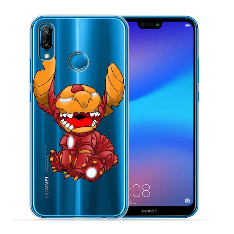 Ститч marvel для huawei mate 9 10 20 P8 P9 P10 P20 P30 P Smart Lite Plus Pro чехол для телефона Coque Etui funda Мягкий силиконовый чехол