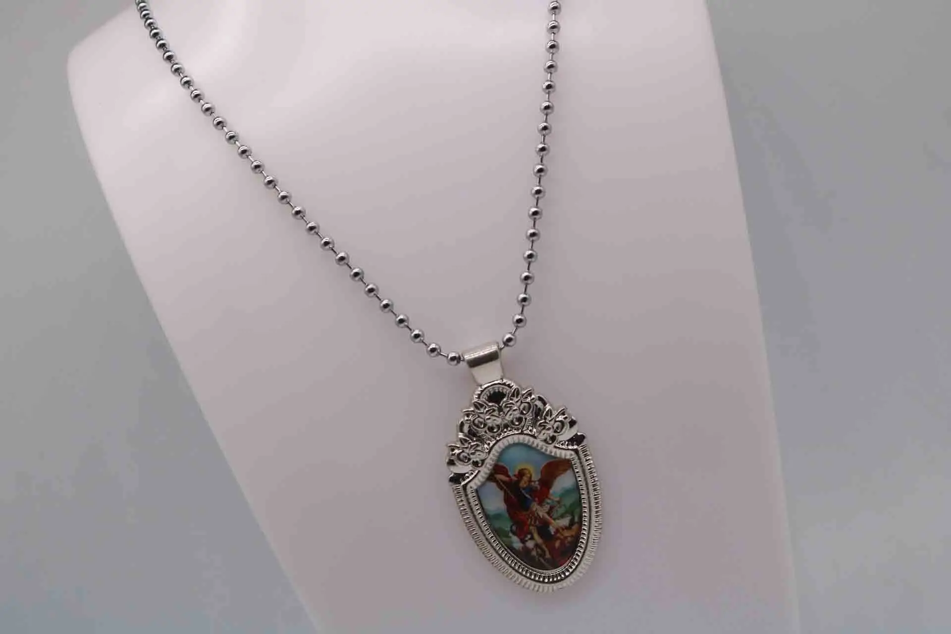 Ожерелье с крестом Jesus cross ожерелье Гваделупа rose. Модное в розари|Ожерелья