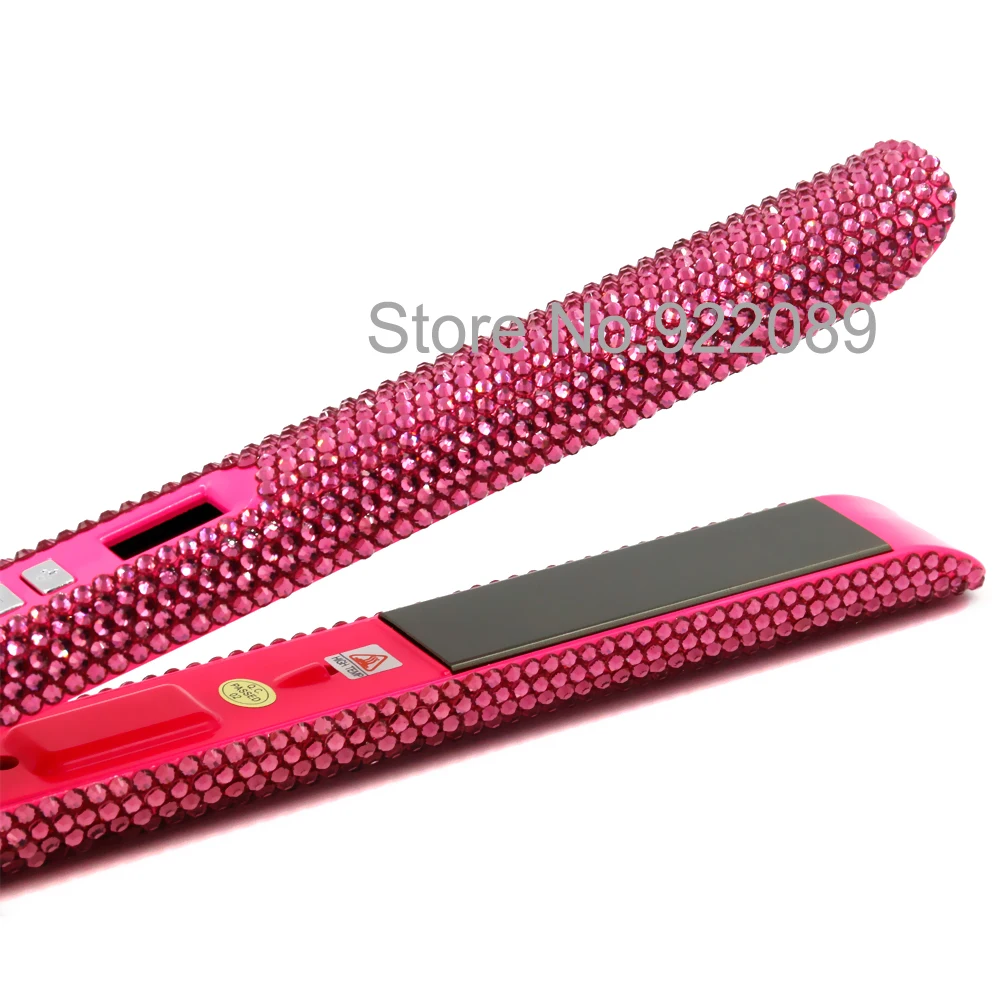 Профессиональный Выпрямитель для волос выпрямитель из титана с кристаллами |