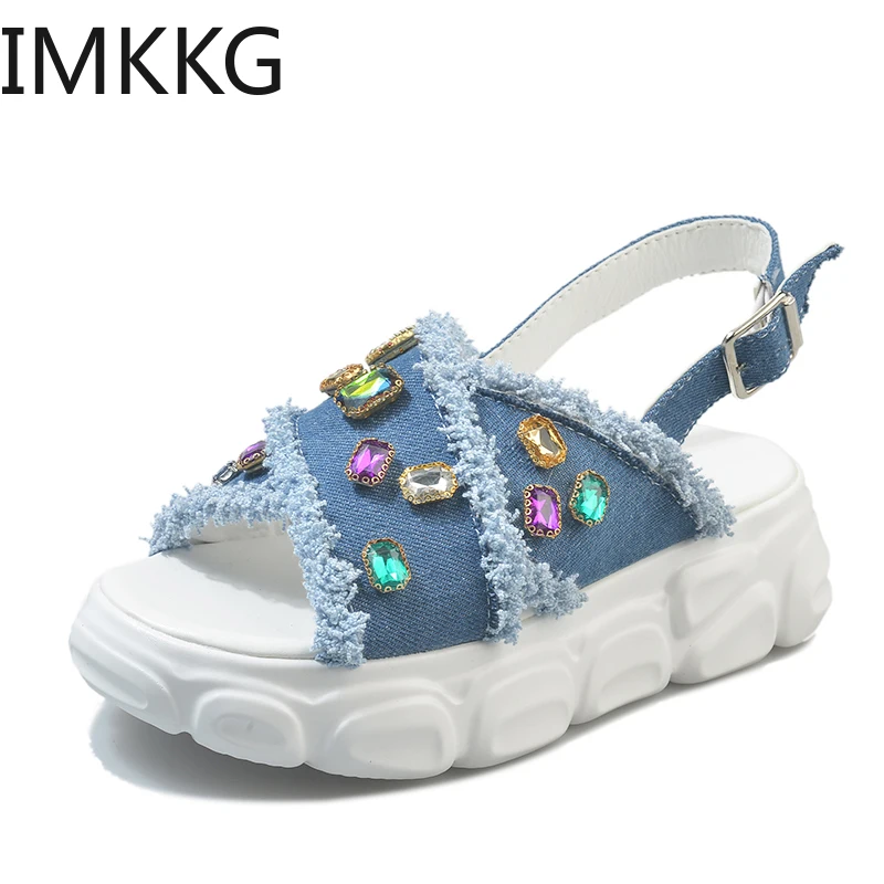 Женские босоножки Новинка модная тканевая летняя пикантная женская обувь с