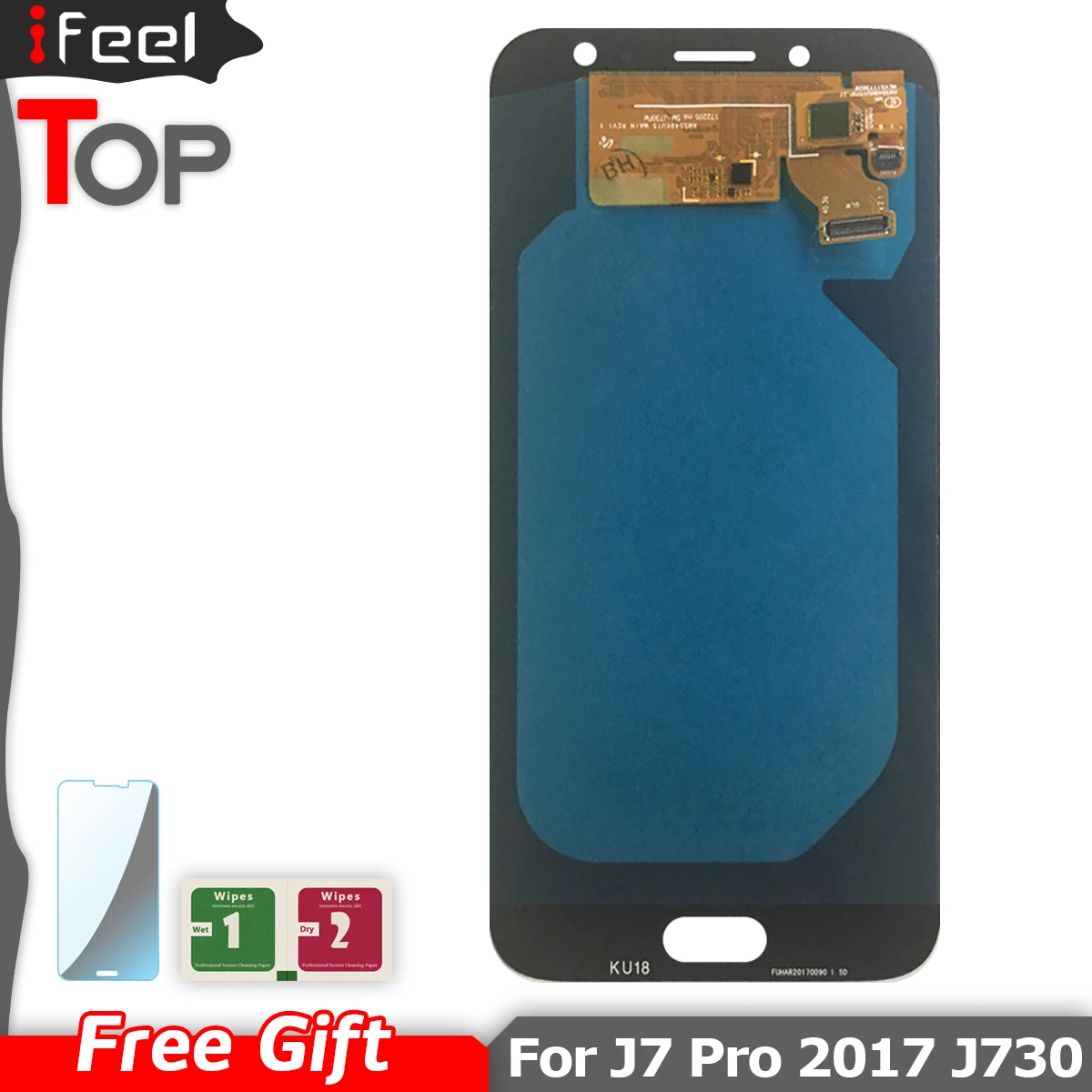 ЖК-дисплей Super AMOLED с сенсорным экраном и дигитайзером в сборе для Samsung Galaxy J7 2017 J730