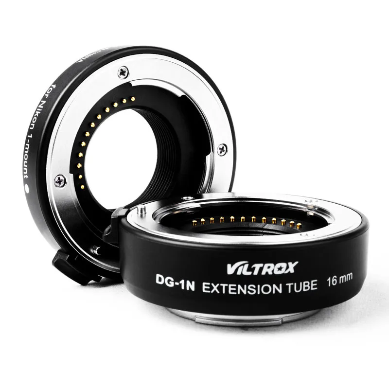 

Viltrox DG-1N Camera Macro Extension Tube 10mm+16mm Adapter Set for Nikon 1 mount Lens J1 J2 V1 Free Shipping