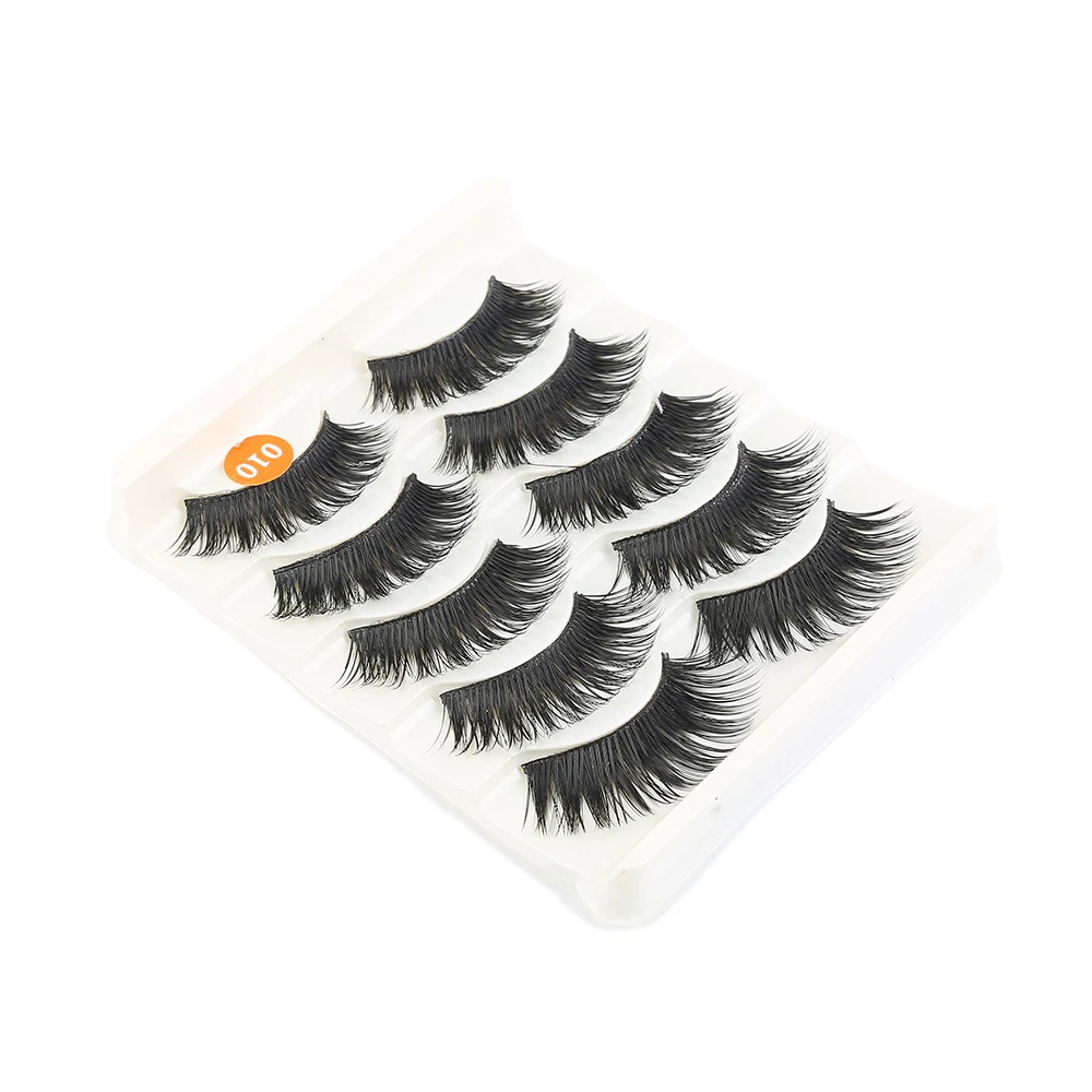 Новинка 5 пар для женщин и девочек натуральный макияж ресница ручной работы