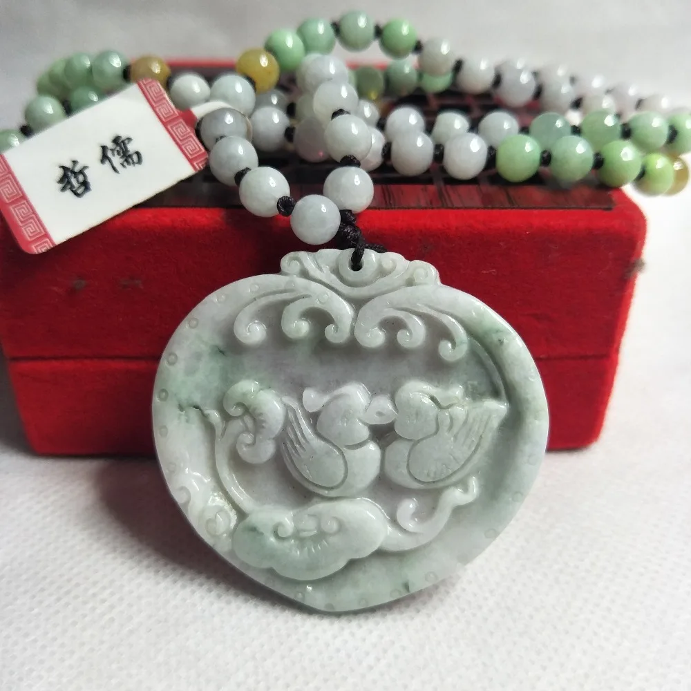 Ювелирные изделия Zheru из чистого натурального нефрита светильник-зеленого цвета
