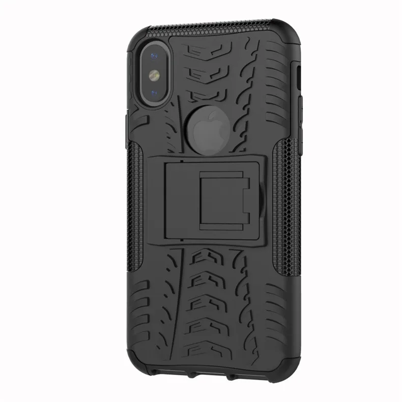 Защитный противоударный чехол для iPhone XS с противоскользящей подставкой Чехол 5 5S