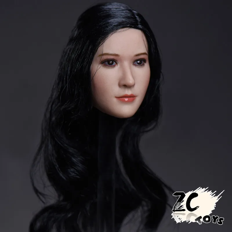 

Custom 1/6 Head Sculpt ZCTOYS 1/6 T-06 Asian actress Head Carving Model For 12" Phicen JIAOUL Action Figure Doll Toys