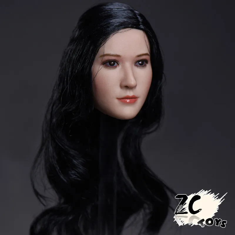 Изготовленный На Заказ 1/6 голова лепить ZCTOYS T 06 азиатская актриса резьба модель