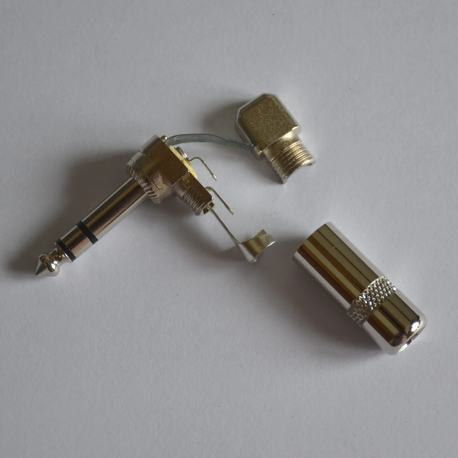 2x1/4 &quotТРС под прямым углом стерео телефонный разъем 6 3 мм JACK| |