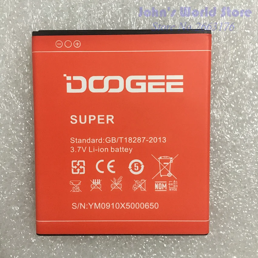 Высокая Емкость 3100 мАч красный цвет батареи Для DOOGEE X5/X5 Pro литий-ионный
