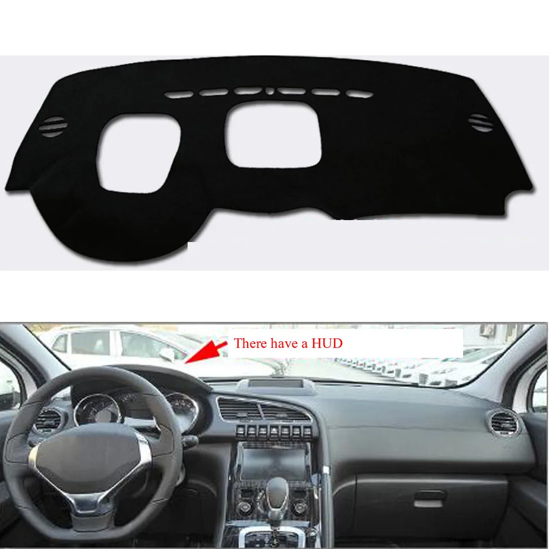 Dongzhen подходит для peugeot 3008 2013 2016 с HUD приборной панели автомобиля Избегайте свет Pad