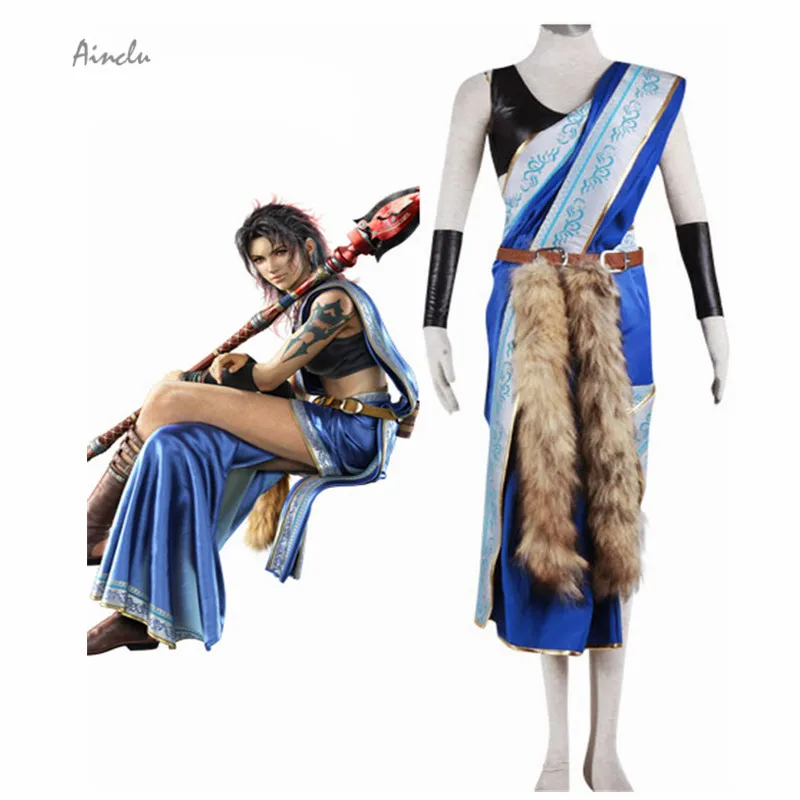 Ainclu/бесплатная доставка Новинка Final Fantasy XIII Oerba Yun Fang Карнавальный костюм