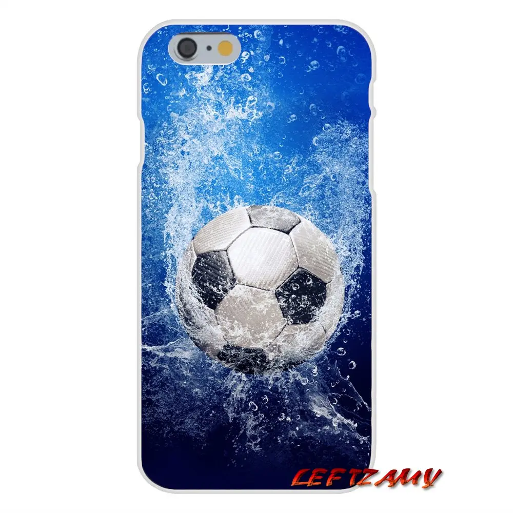 Football Soccer Ball on water burning fire Transparent Soft Skin Cover For Samsung Galaxy A3 A5 A7 J1 J2 J3 J5 J7 2015 2016 2017 | Мобильные