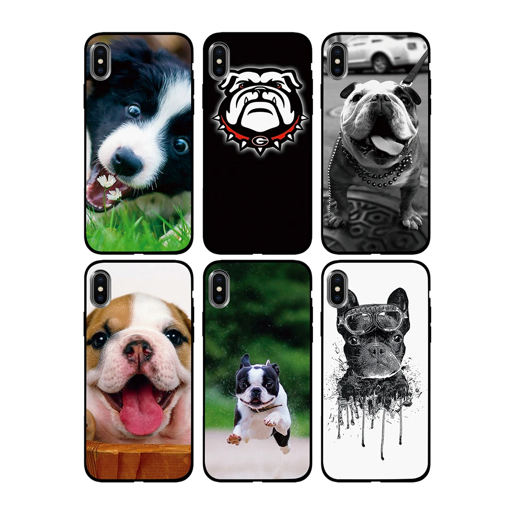 Мягкий чехол из ТПУ с французским бульдогом для Apple iPhone 6 6S 7 8 Plus 5 5S SE X XS MAX XR