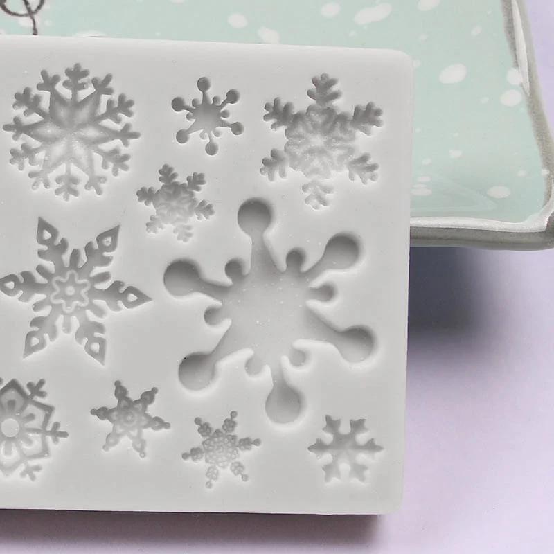 

1PC DIY Fondant Silicone Mold Snowflake Shape Chocolate Moulds Cake Decor Tool Baking Supplies SDF-SHIP