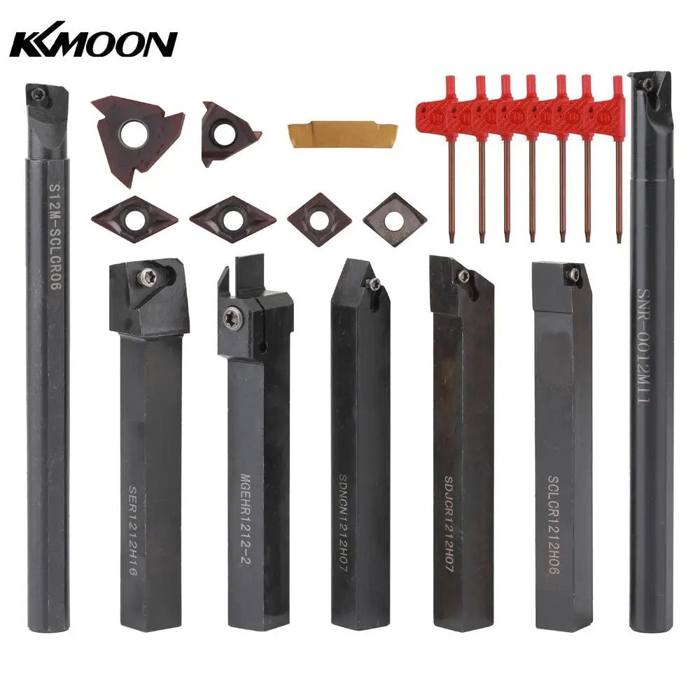 Многофункциональный 12 мм хвостовик токарный станок токарный инструмент держатель расточные бар с твердосплавным вставной ключ