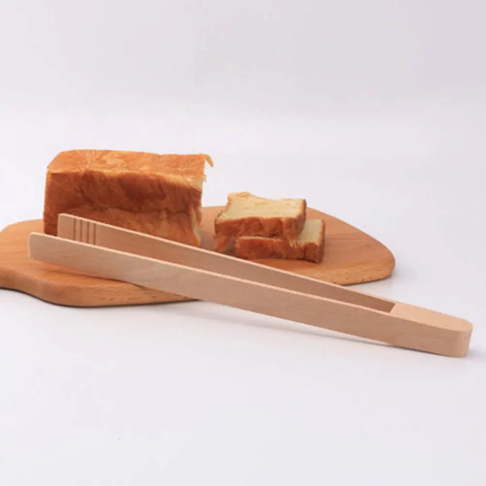 20cm*4cm / 30cm*6cm Wooden Food Clips Toast Tongs Toaster Bacon Clamp Sugar Ice Tea Tong Salad Kitchen Clipping Tool | Дом и сад