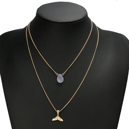 gold Mermaid Турецкое длинное ожерелье со злобными глазами, многослойное Золотое колье-чокер с круглой подвеской, женское богемное колье с ананасом и пентаграммой - Окраска металла: gold Mermaid