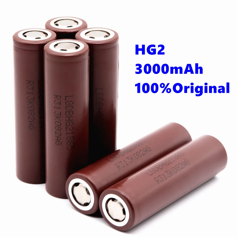 100% оригинал 18650 батарея аккумуляторная для LG HG2 3000 mAh литиевая использование