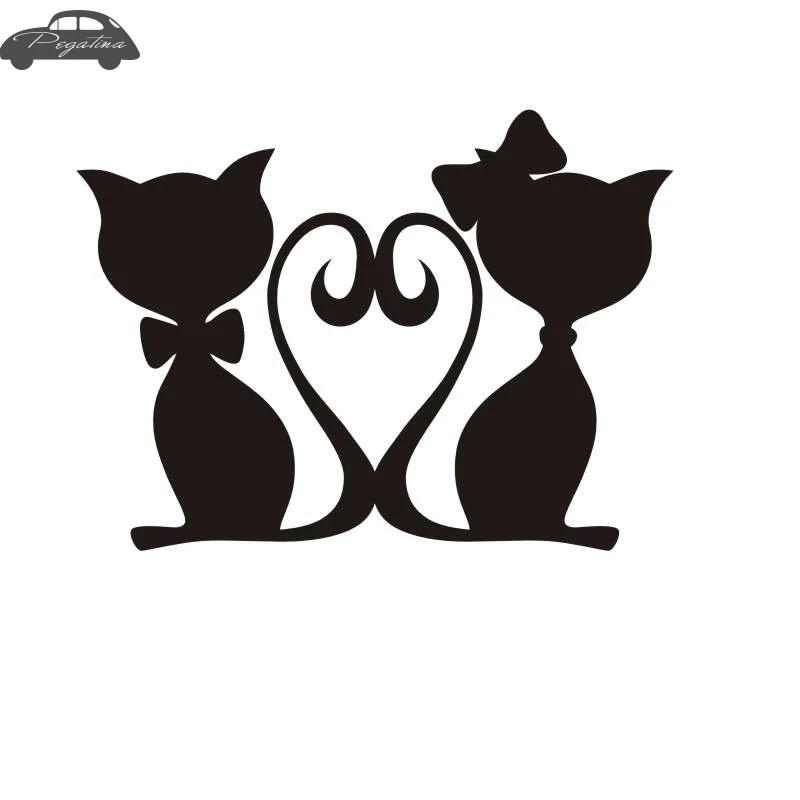 Наклейки для любителей кошек наклейки животных виниловые на стену декора и