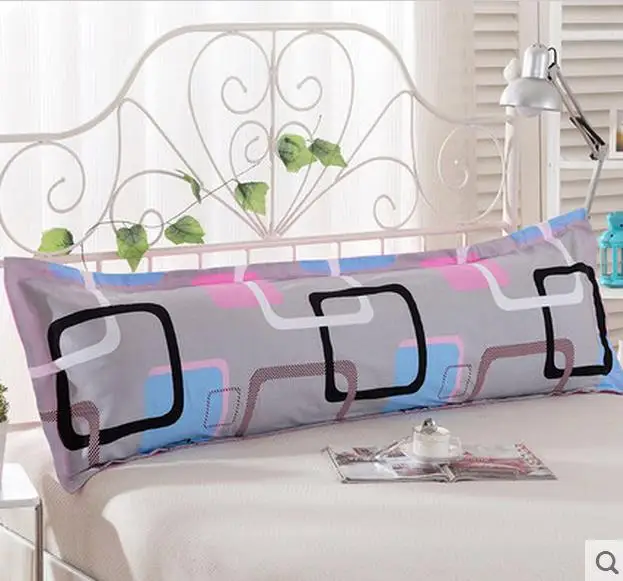 2017 Бесплатная доставка хлопок двойная наволочка m1.5 1 2 метров в длину на парные