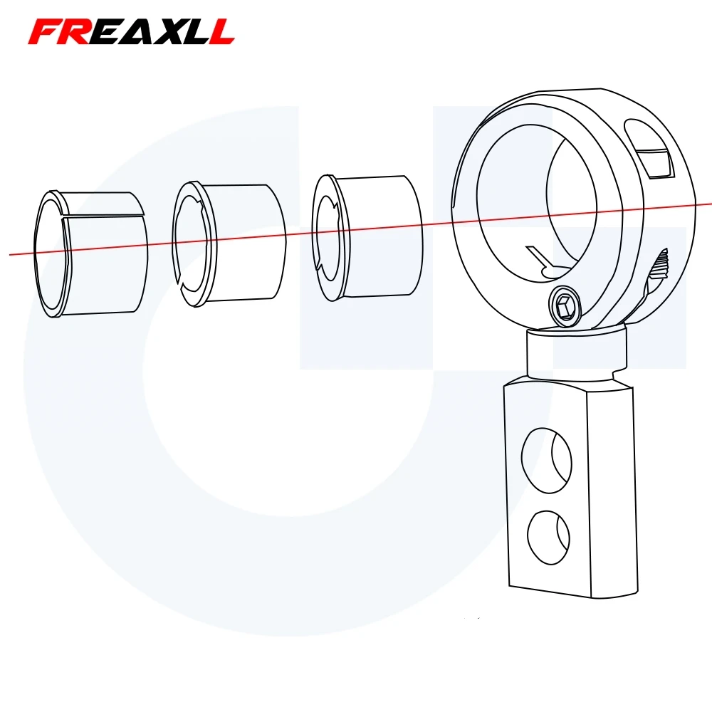 Универсальная алюминиевая стойка с чпу для мотоцикла 22 мм 25 28 противотуманные