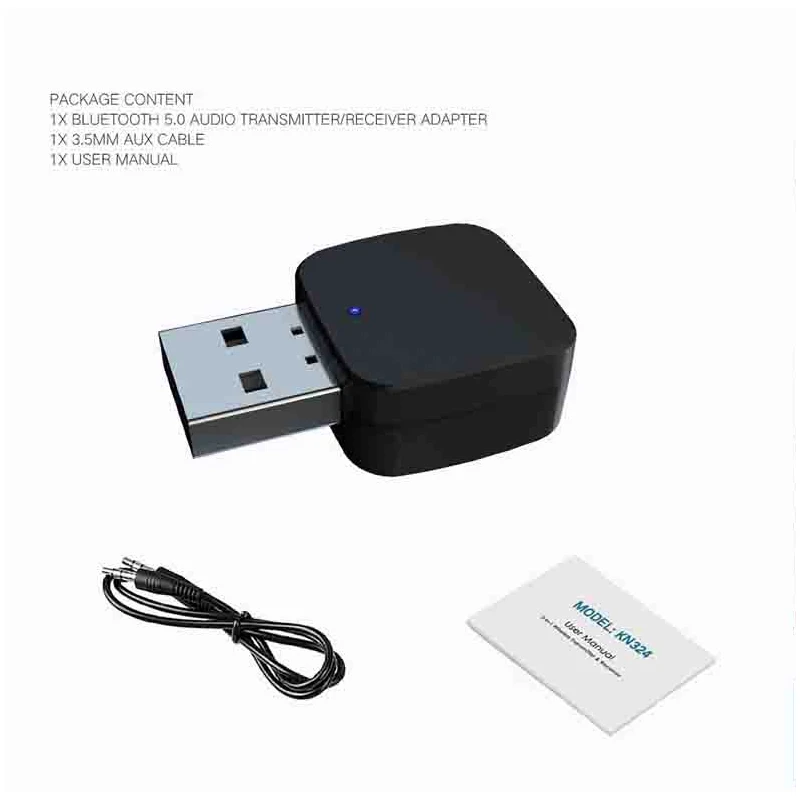 Kebidu стерео Bluetooth 5,0 аудио приемник передатчик Мини 3,5 мм AUX Bluetooth передатчик беспроводной адаптер для ТВ ПК автомобиля