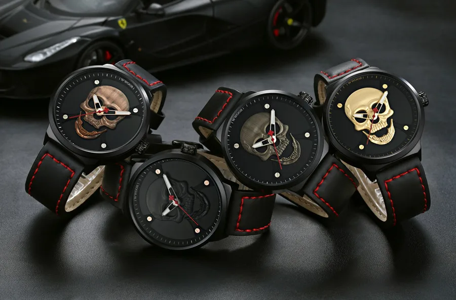 WWOOR бренд Для мужчин часы Повседневное кварцевые мужской Водонепроницаемый